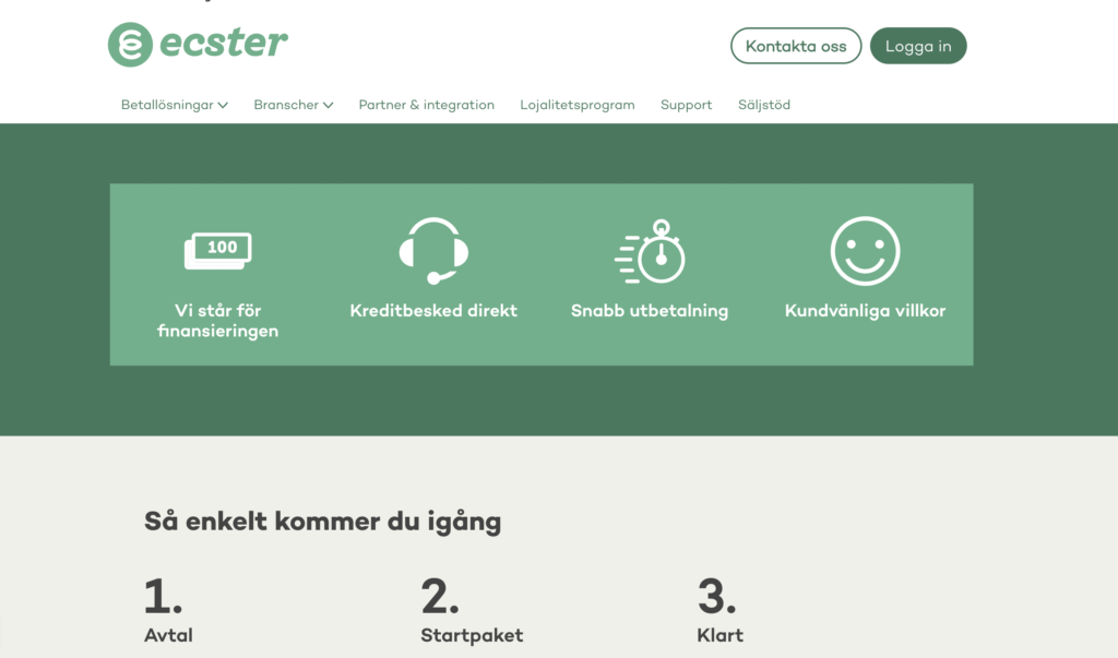 låt kunden dela upp betalningarna
